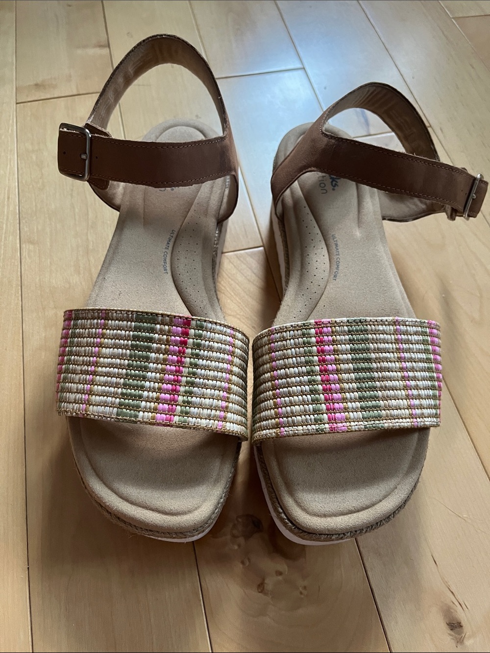 Clarks Lana Shore platform sandals 12